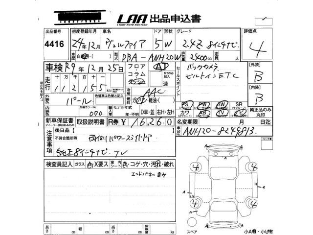 Toyota VELLFIRE 2012 7588685-2