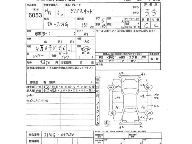 Daihatsu TERIOS KID 2005 7596457-2