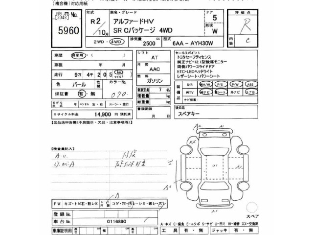 Toyota ALPHARD 2020 7642660-2