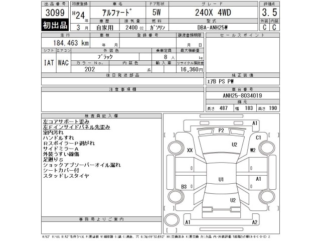 Toyota ALPHARD 2012 7643286-2