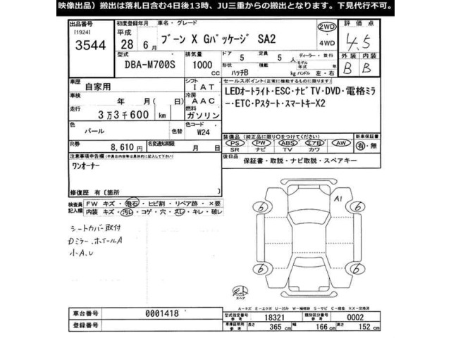 Daihatsu BOON 2016 7635036-2