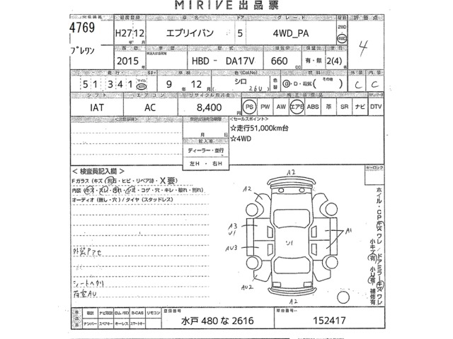 Suzuki EVERY 2015 7639323-2