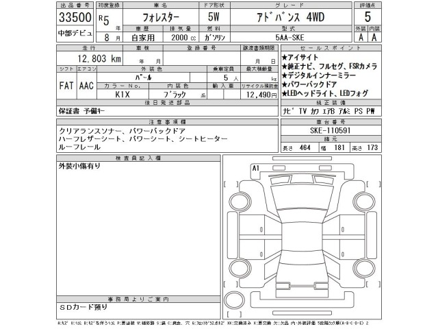 Subaru FORESTER 2023 7641295-2