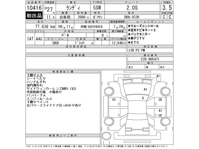 Suzuki LANDY 2015 7637630-2