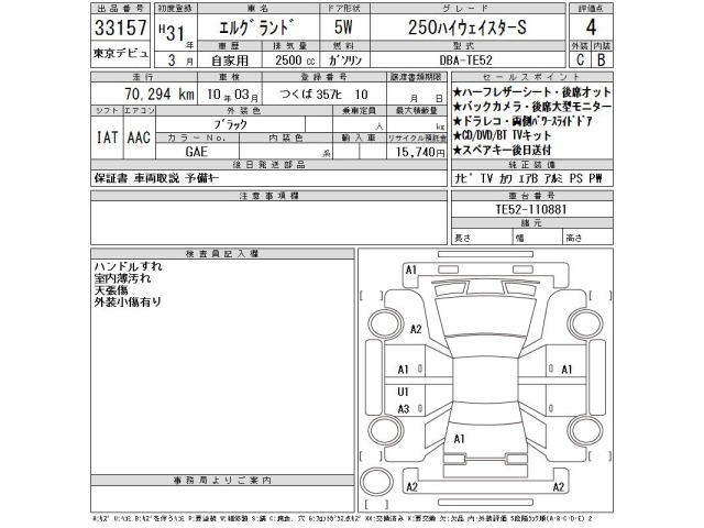Nissan ELGRAND 2019 7658560-2