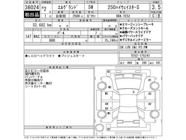 Nissan ELGRAND 2020 7658561-2