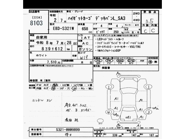 Daihatsu HIJET VAN 2020 7654091-2