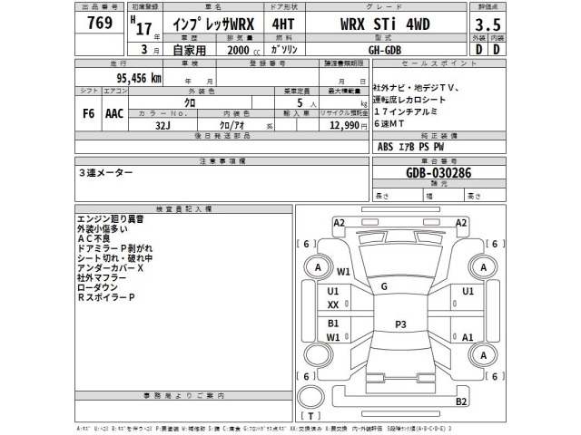 Subaru IMPREZA 2005 7651365-2