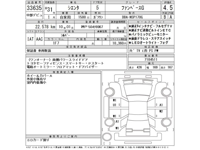 Toyota SIENTA 2019 7657605-2