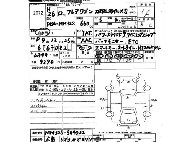 Mazda FLAIR WAGON 2014 7660300-2