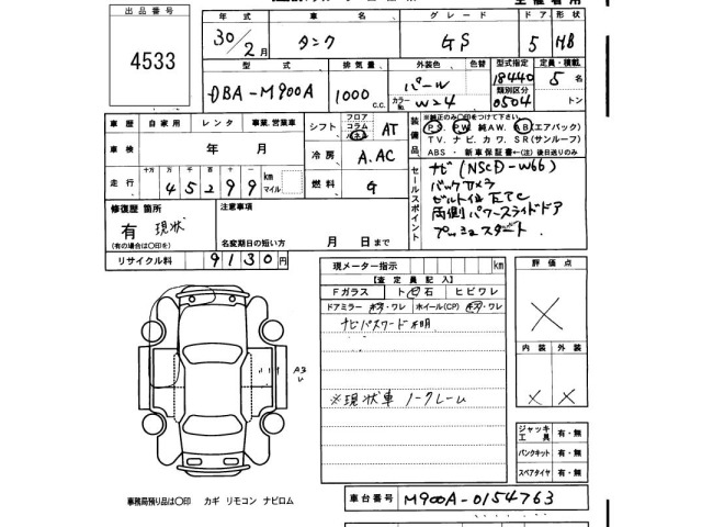 Toyota TANK 2018 7672581-2