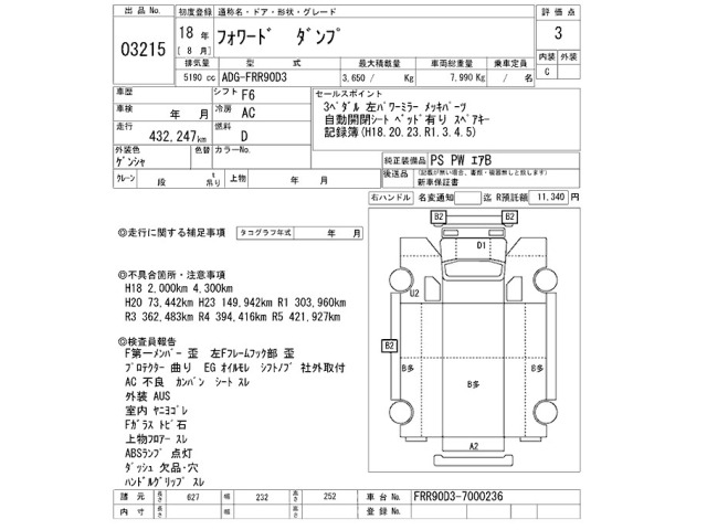 Isuzu FORWARD 2006 7689851-2