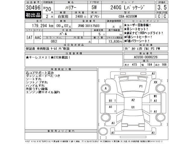 Toyota HARRIER 2008 7676879-2