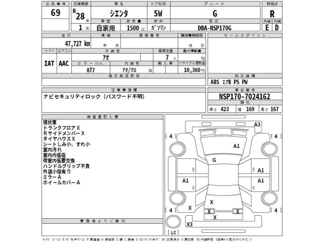 Toyota SIENTA 2016 7675457-2