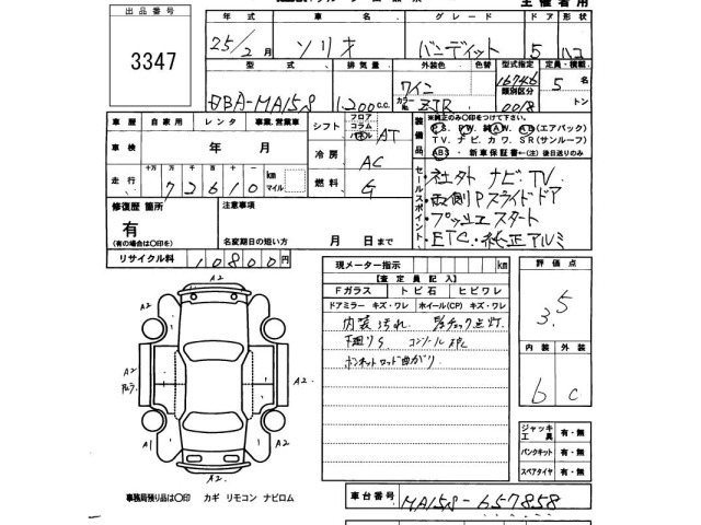 Suzuki SOLIO 2013 7690262-2