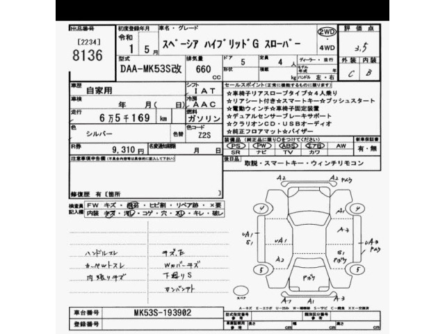Suzuki SPACIA 2019 7682941-2