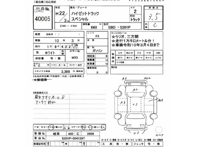 Daihatsu HIJET TRUCK 2010 7694277-2