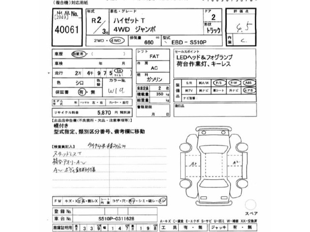 Daihatsu HIJET TRUCK 2020 7694286-2