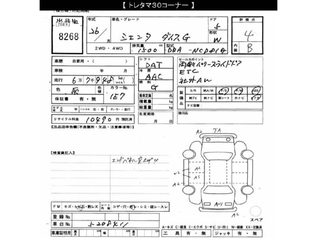 Toyota SIENTA 2014 7695365-2