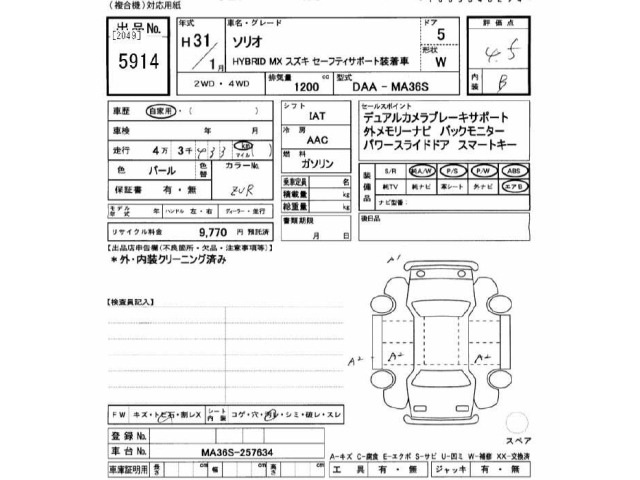Suzuki SOLIO 2019 7690293-2