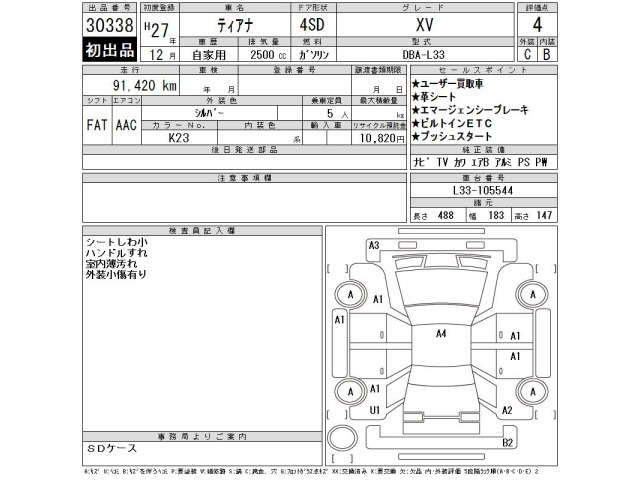 Nissan TEANA 2015 7694270-2