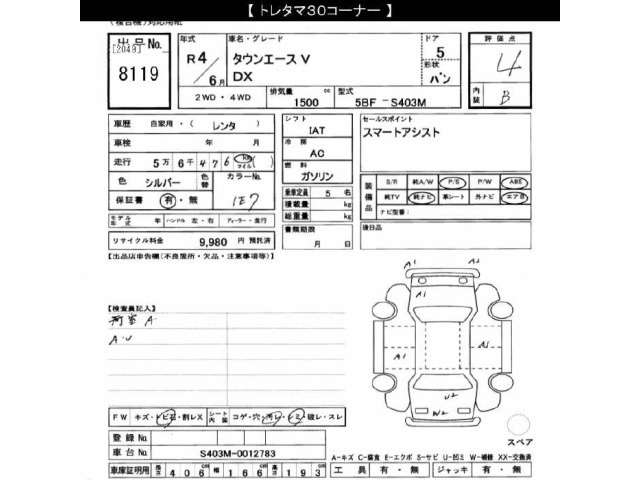 Toyota TOWNACE VAN 2022 7715363-2
