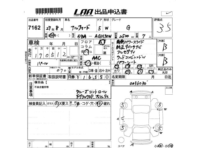 Toyota ALPHARD 2015 7716636-2
