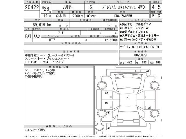 Toyota HARRIER 2016 7744675-2