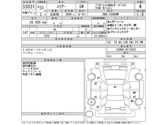 Toyota HARRIER 2019 7744688-2