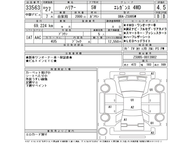 Toyota HARRIER 2015 7744727-2