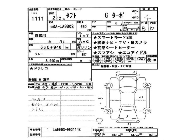 Daihatsu TAFT 2020 7743672-2