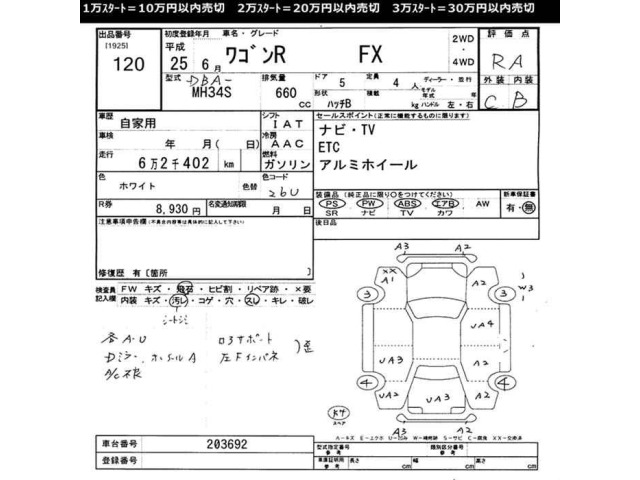 Suzuki WAGON R 2013 7741197-2