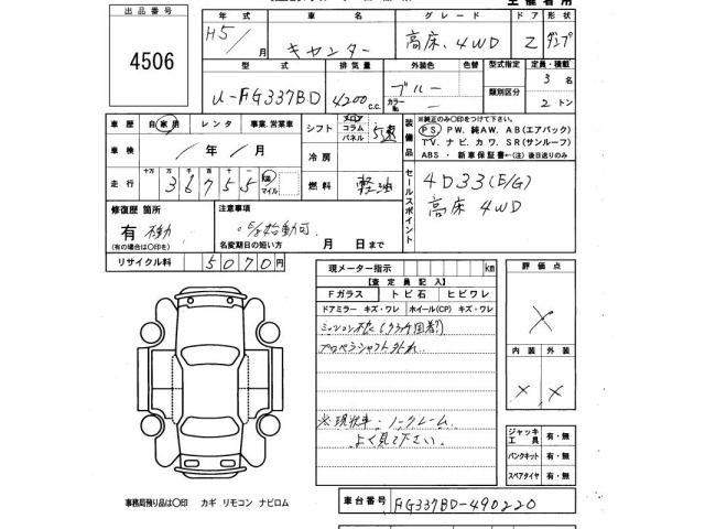 Mitsubishi CANTER 1993 7751168-2