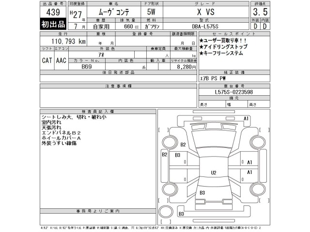 Daihatsu MOVE CONTE 2015 7747499-2