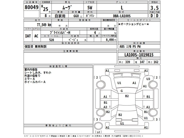 Daihatsu MOVE 2013 7747980-2
