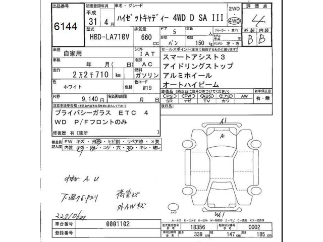 Daihatsu HIJET CADDIE 2019 7780640-2