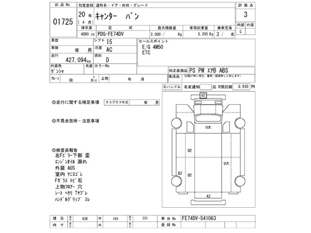 Mitsubishi CANTER 2008 7850650-2