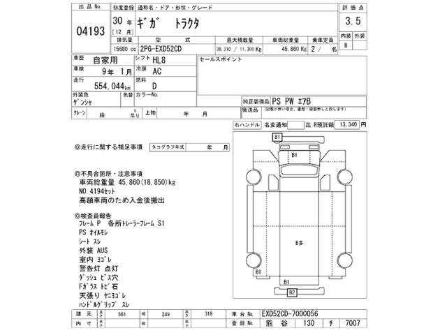 Isuzu GIGA 2018 7845712-2