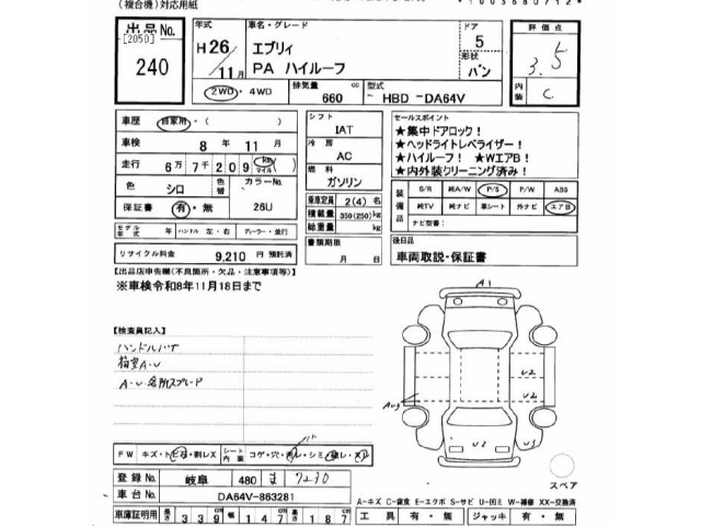 Suzuki EVERY 2014 7855635-2