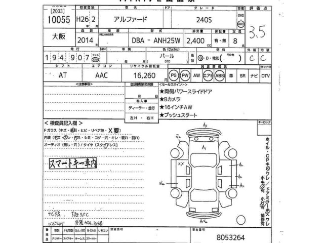 Toyota ALPHARD 2014 7904740-2