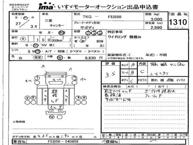 Mitsubishi CANTER 2015 7905676-0