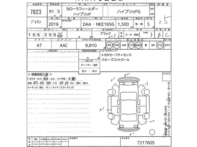 Toyota COROLLA FIELDER 2019 7900653-2