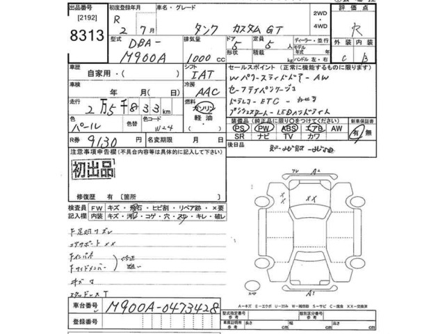 Toyota TANK 2020 7882661-2