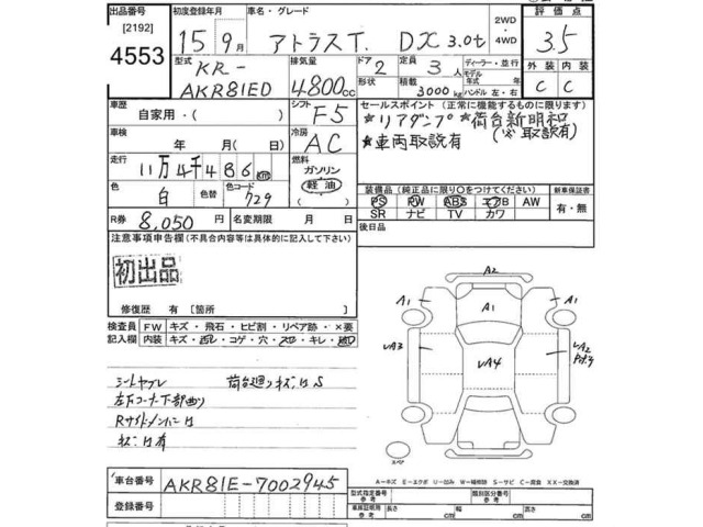 Nissan ATLAS 2003 7922791-2