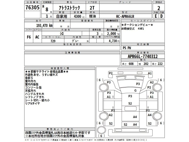 Nissan ATLAS 1996 7922801-2