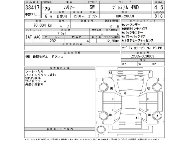 Toyota HARRIER 2017 7925752-2