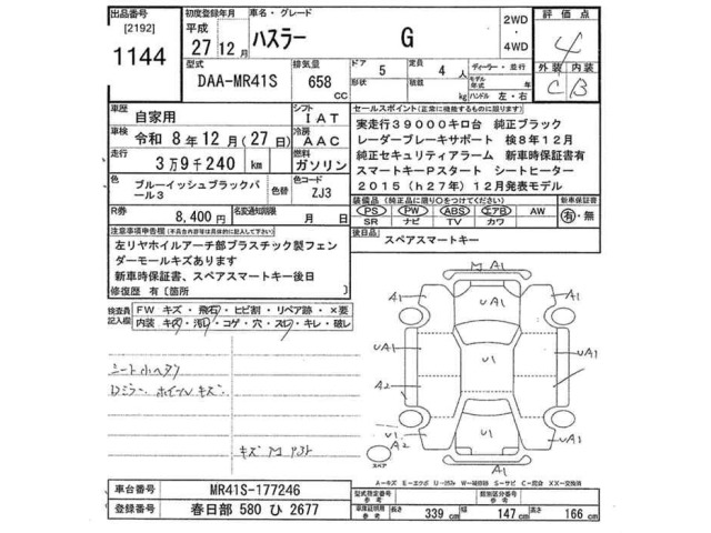 Suzuki HUSTLER 2015 7934229-2