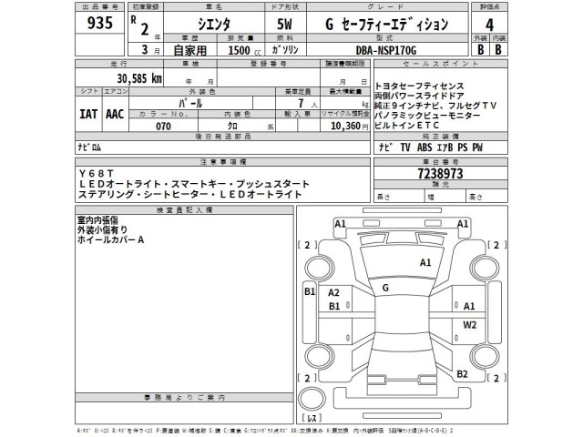 Toyota SIENTA 2020 7945122-2