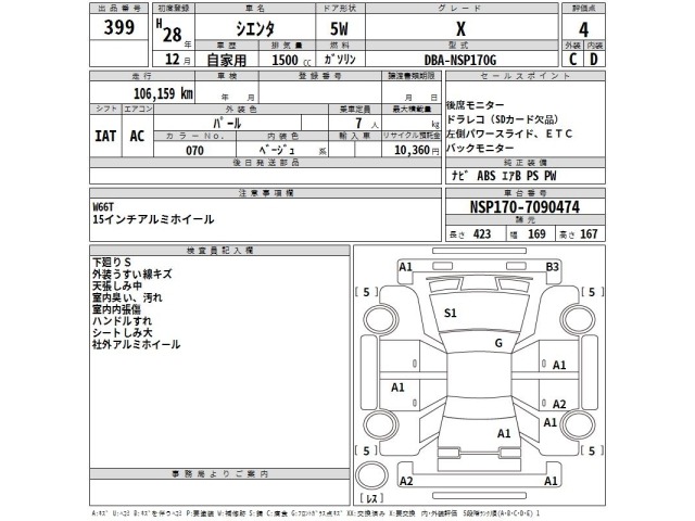 Toyota SIENTA 2016 7945125-2