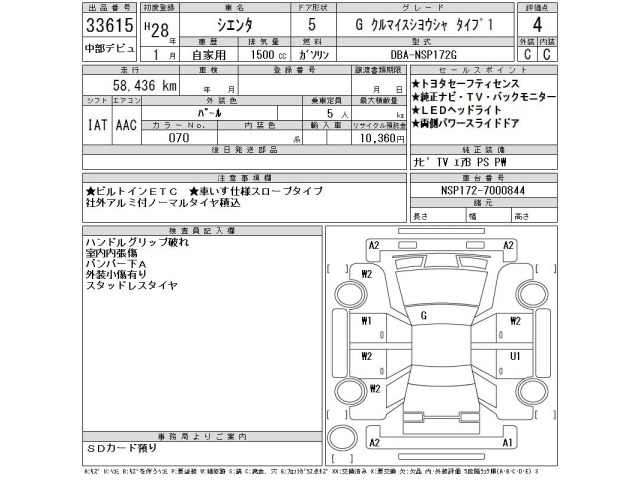 Toyota SIENTA 2016 7945141-2
